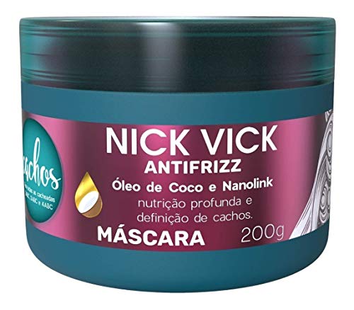 Máscara Cachos Nick Vick Antifrizz 200g Cabelos Cacheados
