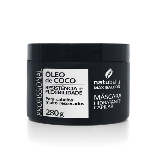 Mascara Capilar C/ Oleo de Coco 280G Natubelly