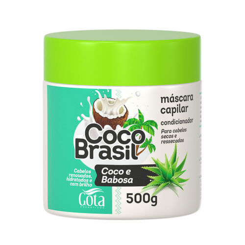 Máscara Capilar Gota Dourada Coco Brasil - Coco e Babosa - 500g