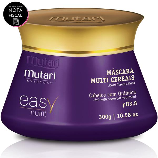 Mascara Capilar Profissional Multi Cereais Easy Nutrit Ed 300g - Mutari