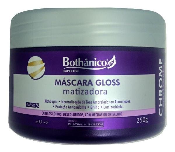 Mascara Chrome Matizador Bothanico Hair Louros Platinados Grisalhos 250g