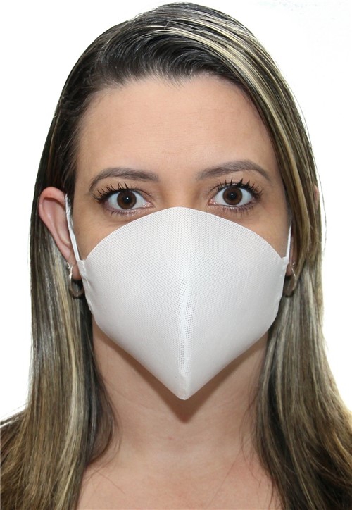 Mascara Cirurgica Tnt Duplo Reutilizavel Kit com 50 Unidades Selten Branca