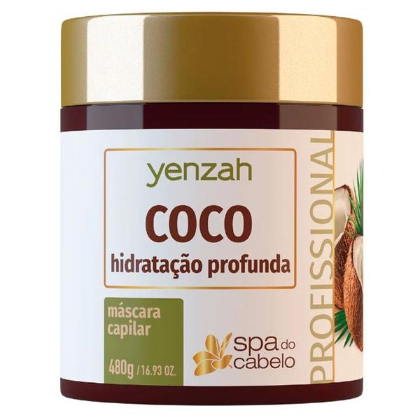 Máscara Coco Vegano Hidratação Profunda 480g - Yenzah