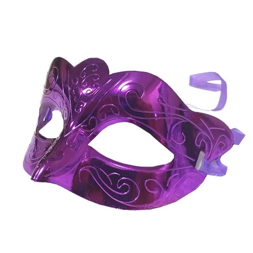 Máscara Colombina de Carnaval (Roxo)