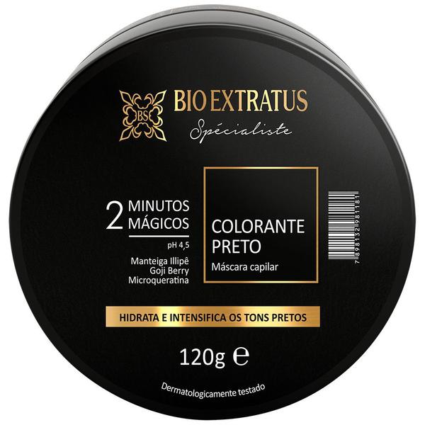 Máscara Colorante Bio Extratus 2 Minutos Mágicos - Preto 120g