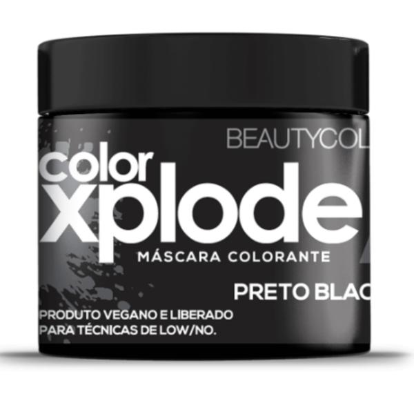 Máscara Colorante Color Xplode Preto Blackout 300gr Beautyco - Beautycolor