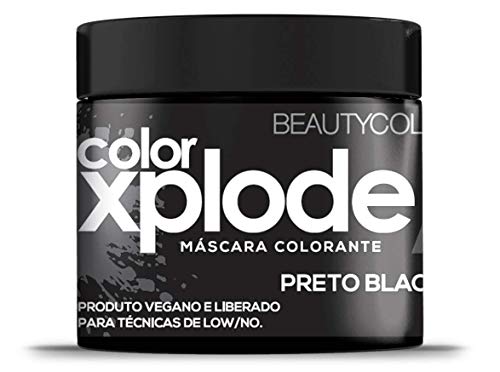 Máscara Colorante Color Xplode Preto Blackout 300gr Beautyco