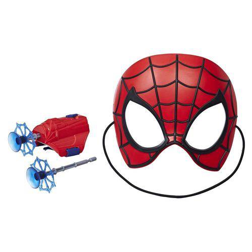 Máscara com Lança Teia Homem Aranha no Aranhaverso - Hasbro
