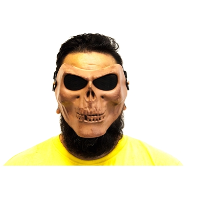 Máscara com Oculos de Proteção P/ Airsoft Skull Tan