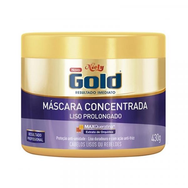Máscara Concentrada Niely Gold Liso Prolongado 430g