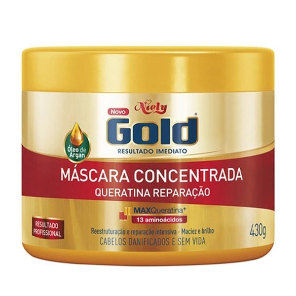 Máscara Concentrada Niely Gold Queratina 430g