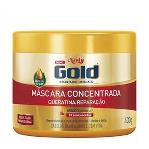 Máscara Concentrada Niely Gold Queratina Reparação - 430g