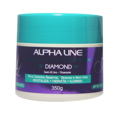 Máscara Condicionadora Hidratante Diamond 350g - Alpha Line