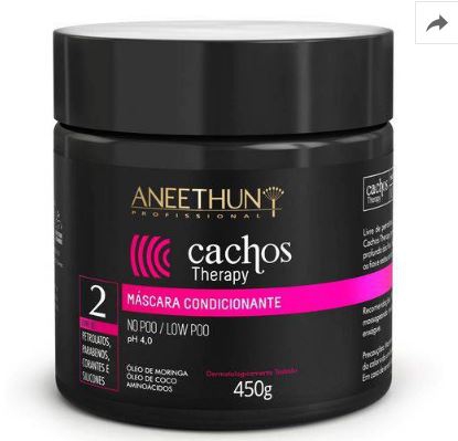 Aneethun Cachos Therapy Máscara Condicionante Low Poo/No Poo 450g