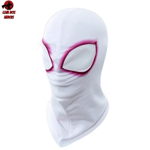 Máscara Cosplay Gwen Aranha Aranhaverso Spider Woman Fantasia Realista (MODELO 1)