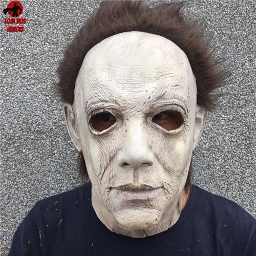 Máscara Cosplay Michael Myers Halloween Filme Realista Latex Capuz