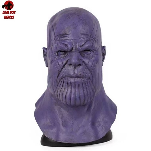 Máscara Cosplay Thanos Vingadores Filme Modelo 2 Realista Latex Capuz
