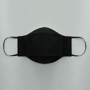 Máscara 3D em Puro Algodão Preta 002 09530