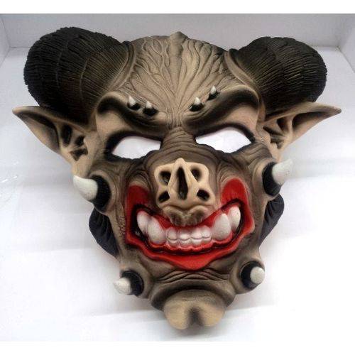 Máscara de Capricórnio Látex Halloween Carnaval Fantasia