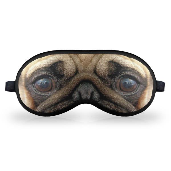 Máscara de Dormir em Neoprene - Cãozinho Pug - Yaay