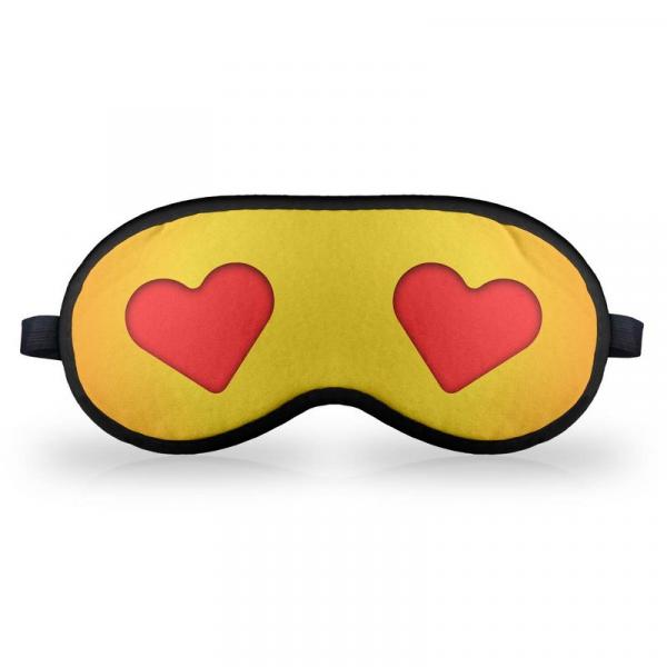 Máscara de Dormir em Neoprene - Emoticon Emoji Amor - Yaay