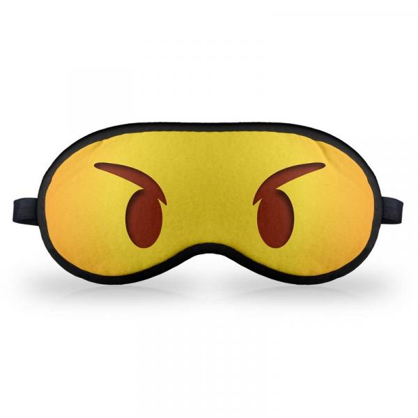 Máscara de Dormir em Neoprene - Emoticon Emoji Bravinho - Yaay