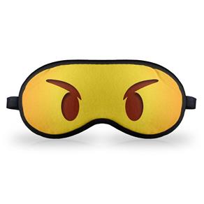 Máscara de Dormir em Neoprene - Emoticon Emoji Bravinho