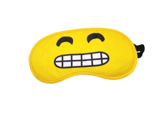 Máscara de Dormir Emoji Sorridente Amarelo - Jc