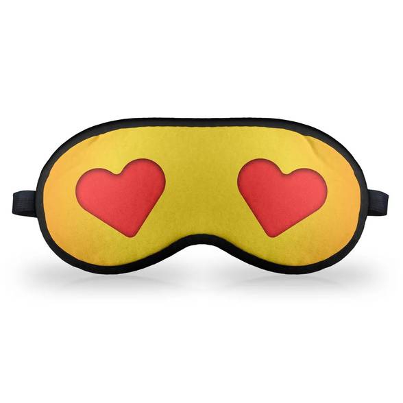 Máscara de Dormir - Emoticon Emoji Amor - Geek10