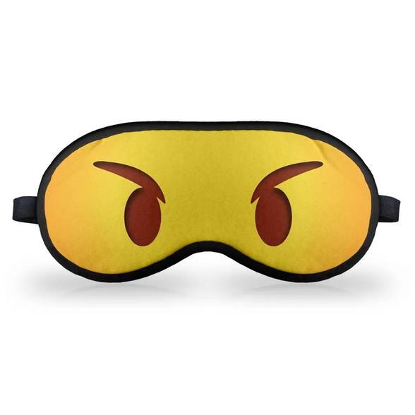 Máscara de Dormir - Emoticon Emoji Bravinho - Geek10