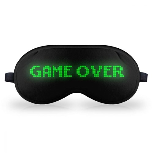 Máscara de Dormir Geek10 Game Over Preta