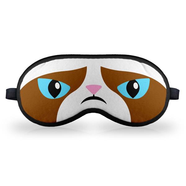 Máscara de Dormir em Neoprene - MEME Grumpy Cat - Yaay