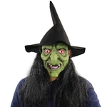 Máscara de Halloween Máscara bruxa assustador Face principal Latex Costume cabeça para o partido Prop