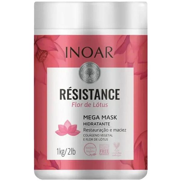 Máscara de Hidratação 1 Kg Resistance Flor de Lotus - INOAR