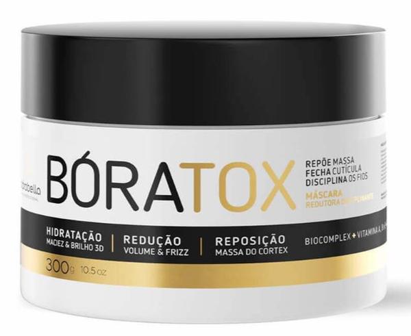 Máscara de Hidratação Boratox Orgânico 19 Aminoácidos Repõe Massa e Alisa Borabella 300g - Borabella Professional