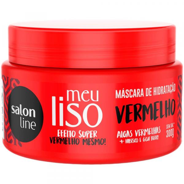 Máscara de Hidratação Meu Liso Vermelho Salon Line 300g
