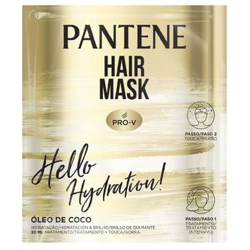 Máscara de Hidratação Pantene Hair Mask Óleo de Coco 30ml + Touca