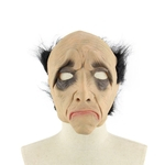 Máscara de látex cabeça completa Human Realistic assustador calvo engraçado
