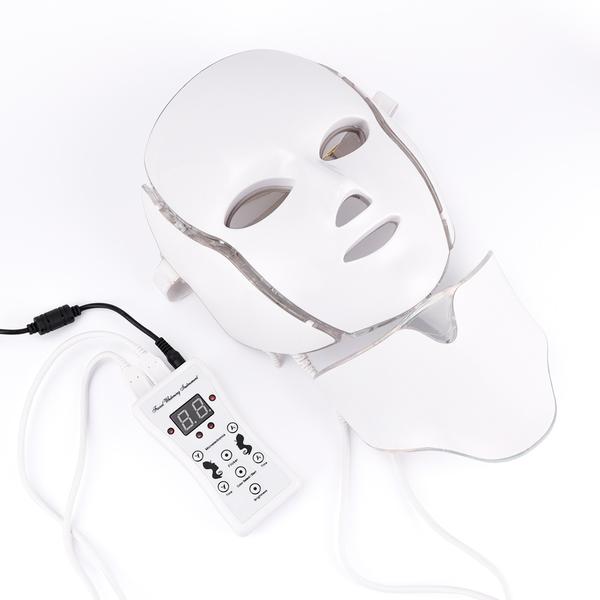 Mascara de Led Facial Rugas Acne Pele + Pescoço Fototerapia - Hamy