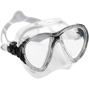 Mascara de Mergulho Cressi Eyes Evolution Crystal Clear - Preto/Transparente