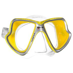 Máscara de Mergulho Mares X-Vision Mid LiquidSkin - Amarelo/Transparente