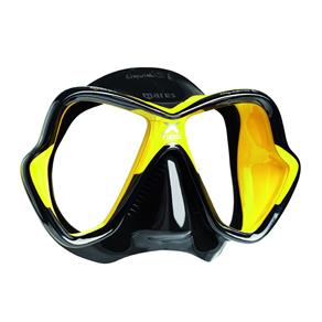 Máscara de Mergulho Mares X-Vision LiquidSkin NOVA - Amarelo/Preto