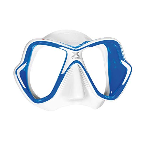 Máscara de Mergulho Mares X-Vision Ultra Liquidskin - Azul Transparente