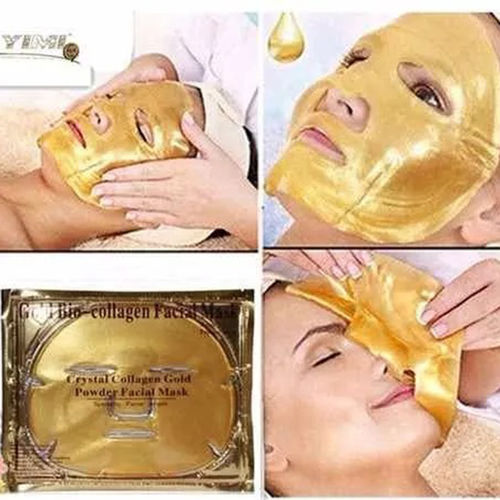 Máscara De Ouro Facial 24k Anti Envelhecimento Colágeno Luxo Saúde Beleza Pele