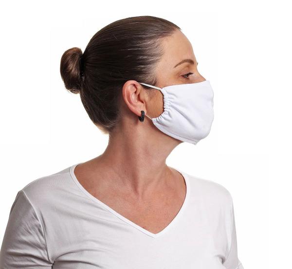 Mascara de Pano Facial Branco não Descartável Gripe Kit 6un - Aliar