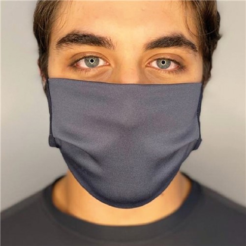 Máscara de Proteção Curtlo Unissex - Kit com 10 Máscaras Cinza