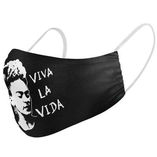 Máscara de Proteção da Frida Kahlo (Preto)