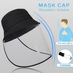 Máscara de proteção dobrável à prova de vento Caps Anti-Fog Saliva Full Face Fishman Chapéus