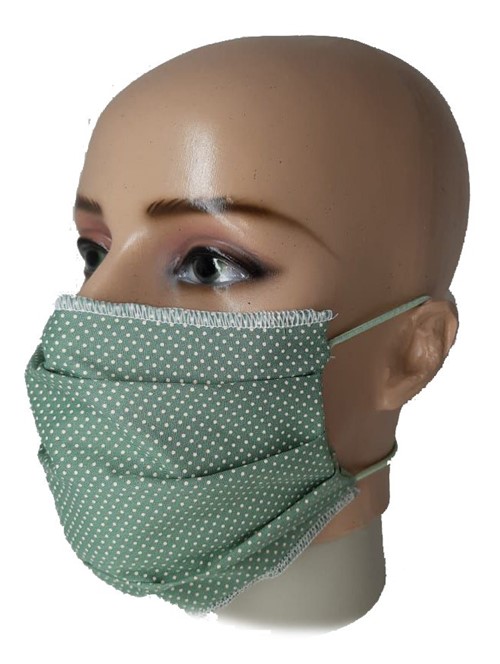 Máscara de Proteção em Tecido e Elástico (Branco)