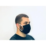 Máscara Facial de Algodão Dupla Proteção 40 unidades reutilizável cor preto